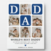 Moderne multi-fotorooster cadeau voor papa fotoplaat (Voorkant)