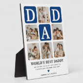 Moderne multi-fotorooster cadeau voor papa fotoplaat (Zijkant)