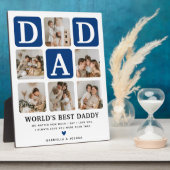 Moderne multi-fotorooster cadeau voor papa fotoplaat (Zijkant)
