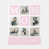 Moderne multi-fotorooster Schattig CADO-geschenk  Fleece Deken (Voorkant)