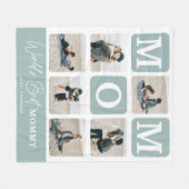 Moderne multi-fotorooster Schattig CADO Geschenk Fleece Deken (Voorkant (Horizontaal))
