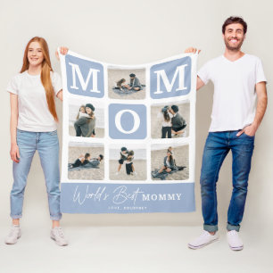 Moderne multi-fotorooster schattig CADO Moeder cad Fleece Deken