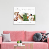 Moderne multi-fotoscripttypografie beste moeder canvas afdruk (Insitu (Woonkamer))