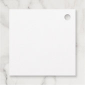 Moderne multi gekleurde geometrische vrolijke kers bedankjes labels (Achterkant)