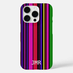 Moderne multi kleur barcode Designer iPhone 16 Pro Hoesje