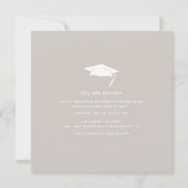 Moderne Multi-Photo Collage Graduation Party Kaart (Achterkant)