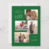 Moderne Multi-Photo Collage Kaart (Voorkant)