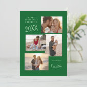 Moderne Multi-Photo Collage Kaart (Staand voorkant)