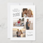 Moderne Multi-Photo Collage Kaart (Voorkant)