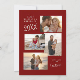 Moderne Multi-Photo Collage Kaart