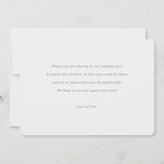 Moderne Multi Photo Collage Love and Bedankt Weddi (Achterkant)