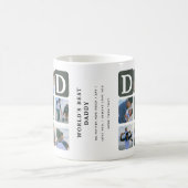 Moderne Multi Photo Grid Cute DAD Coffee Mok (Center)