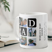 Moderne Multi Photo Grid Cute DAD Coffee Mok