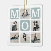 Moderne Multi Photo Grid Cute MOM Gift Keramisch Ornament (Links)