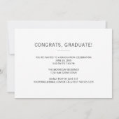 Moderne Multi-Photo Script Name Graduation Party Kaart (Achterkant)