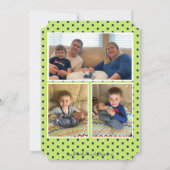 Moderne Multi Photo Simple Elegant Newborn Boy Sta Kaart (Achterkant)