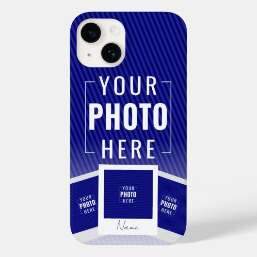 Moderne Multi Polaroid-foto Case-Mate iPhone Case (Achterkant)