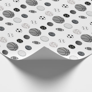 Moderne multi-sport verjaardagscadeauverpakking vo cadeaupapier