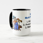 Moderne multi-tasking Maanstoker Mok (Voorkant links)