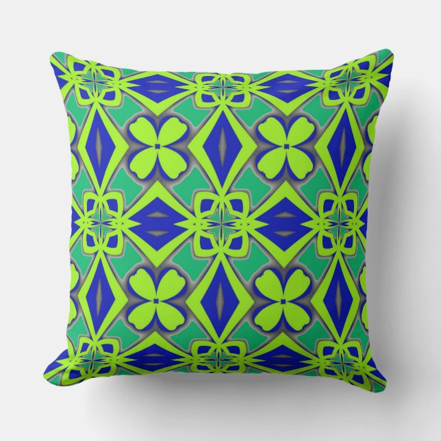 Moderne multicolor stofpatroonontwerp kussen (Voorkant)