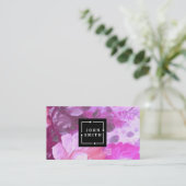 Moderne Multicolor Waterverven ventileren Abstract Visitekaartje (Staand voorkant)