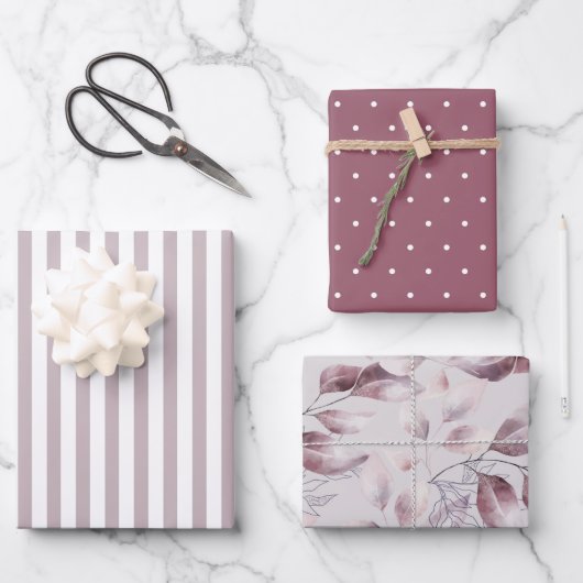 Moderne multifunctionele roze inpakpapier vellen (Voorkant)