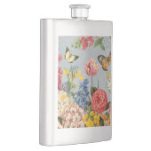 Moderne multl botanische bloemen heupfles (Rechts)