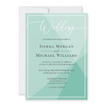 Moderne Muntgroene Geometrische Handgeschreven Bru