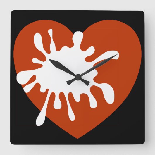 Moderne muur-Afrikaanse vormgeving van spreidende  Vierkante Klok (Voorkant)