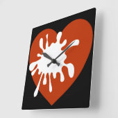 Moderne muur-Afrikaanse vormgeving van spreidende  Vierkante Klok (Hoek)