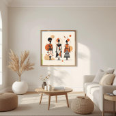 Moderne Muze – Abstracte Vrouwelijke Geometrie II Poster