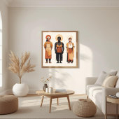 Moderne Muze – Abstracte Vrouwelijke Geometrie Poster