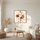 Moderne Muze – Abstracte Vrouwelijke Geometrie X Poster