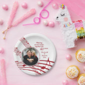 Moderne muziek foto 40e Ruby bruiloft Jubileum Papieren Bordje (Feest)