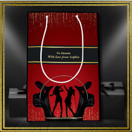 Moderne Muziek Party Karaoke Verjaardag Gift Bag Medium Cadeauzakje