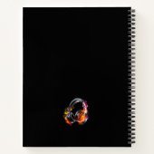 Moderne Muziek Tiener Hoofdtelefoon DJ Songwriter  Notitieboek (Achterkant)