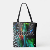  moderne muziek tote bag (Achterkant)