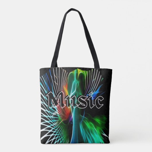  moderne muziek tote bag (Achterkant)