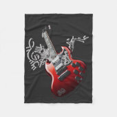 Moderne muziekvaardigheden fleece deken (Voorkant)