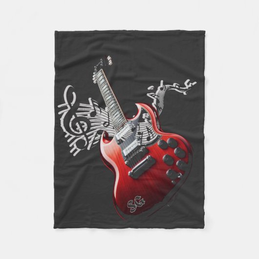 Moderne muziekvaardigheden fleece deken (Voorkant)