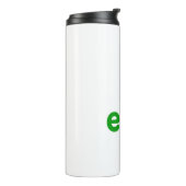 Moderne Muzikale Elf op Wit Thermosbeker (Gedraaid links)