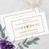 Moderne mystical Moon Phase Klant Dank u Visitekaartje