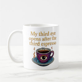 Moderne Mystieke Koffie Kunst Mijn derde oog colle Koffiemok