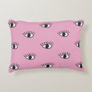 Moderne naadloze patronen met handgetekende ogen o accent kussen