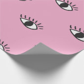 Moderne naadloze patronen met handgetekende ogen o cadeaupapier (Hoek)