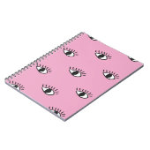 Moderne naadloze patronen met handgetekende ogen o notitieboek (Linkerzijde)