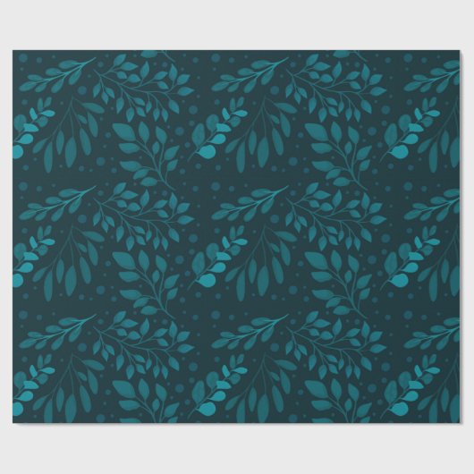 Moderne naadloze patronen met tropische bladeren cadeaupapier (Vlak)