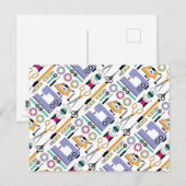 Moderne naaibenodigdheden en gereedschappen briefkaart (Voorkant / Achterkant)