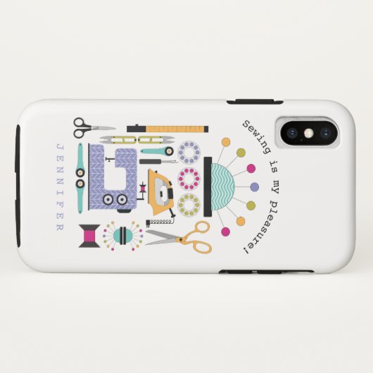 Moderne naaibenodigdheden en tools Patroonplaat Ho Case-Mate iPhone Case (Achterkant (horizontaal))