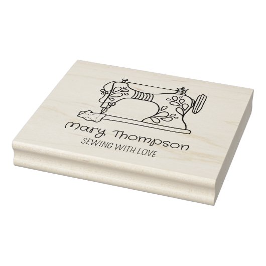 Moderne naaimachine, groot voor kleine bedrijven rubberstempel (Stempel)